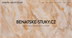 Desktop Screenshot of benatske-stuky.cz