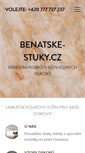 Mobile Screenshot of benatske-stuky.cz