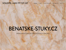 Tablet Screenshot of benatske-stuky.cz